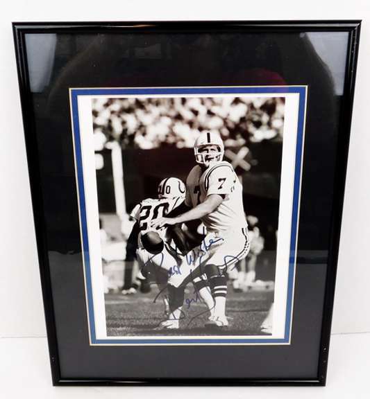 Bert Jones Autographed Framed Photo