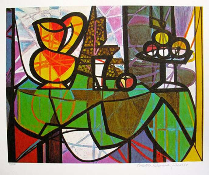 Pablo Picasso, Pitcher And Bowl Of Fruit