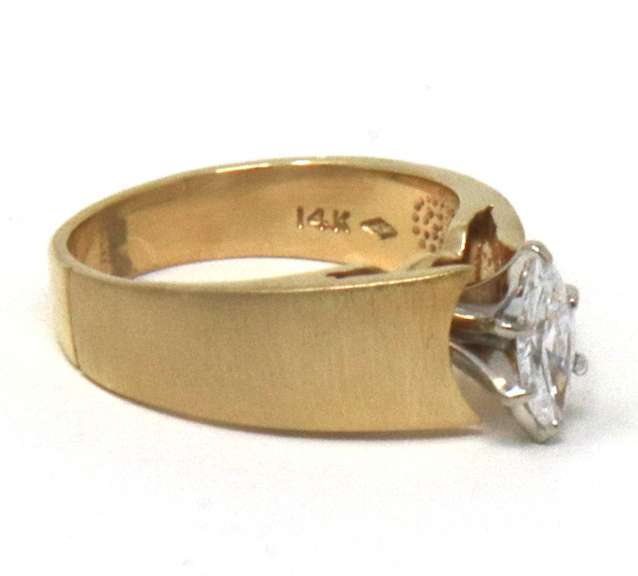 Dazzling Prong Set Marquise Shape Diamond Engagement Ring