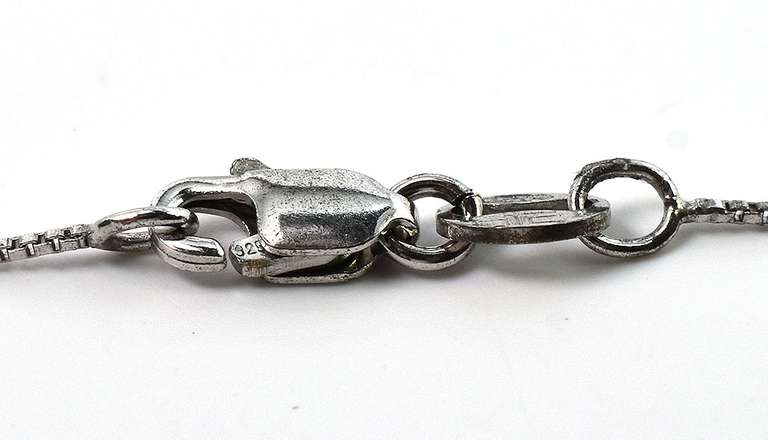 Precious Diamond Snowflake Necklace in Sterling Silver