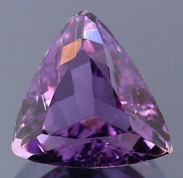 Glittering 6.07ct trillion cut Brazilian Amethyst