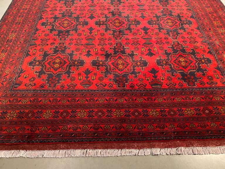 EXQUISITE AFGHAN RUG 6.7x9.9