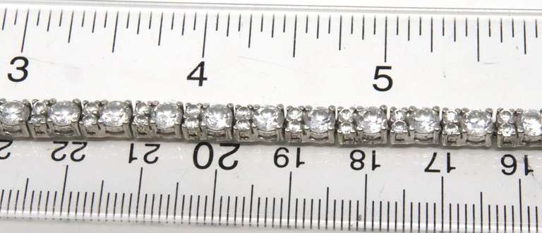 Sterling Silver Cubic Zirconia Tennis Bracelet