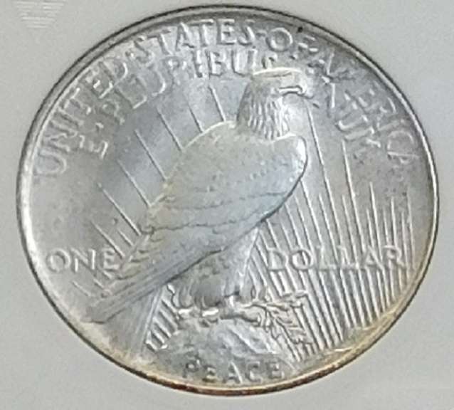 1924 Peace Dol ANACS AU-58 details