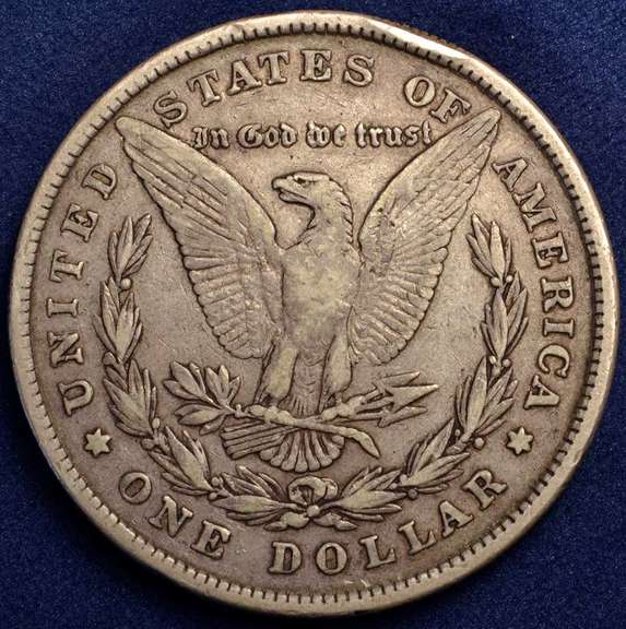 1878 Morgan Silver Dollar. 8 Tail Feathers. Circulated.