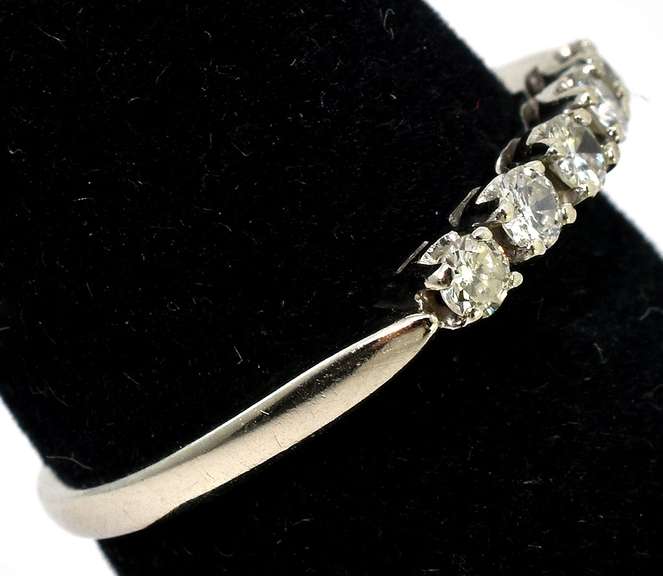 Sweet 5-Stone 1/5CTW Diamond Band in 14KT White Gold