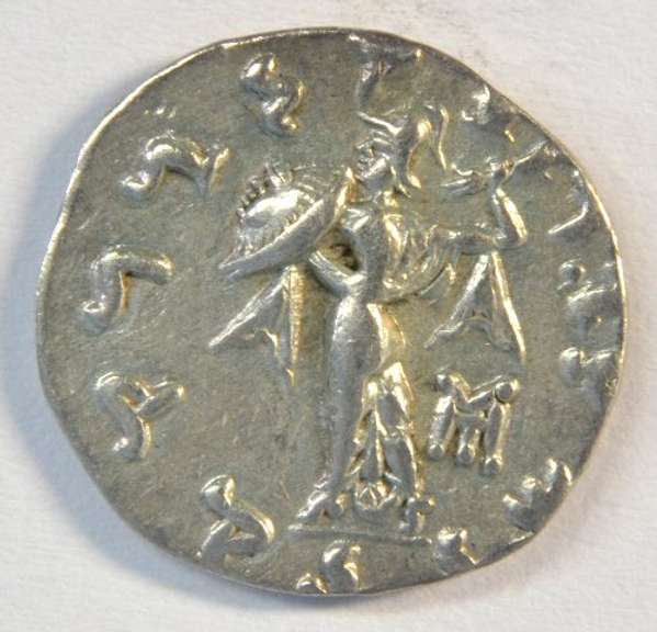 Real nice Bactria Silver Drachm of Menander, 155-130 BC