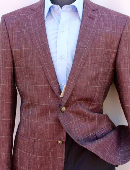 Wool & Silk Fabric, Slim Fit Sport Jacket by Galante