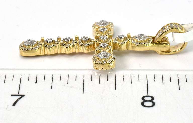 Beautiful Diamond Cross Pendant in Gold