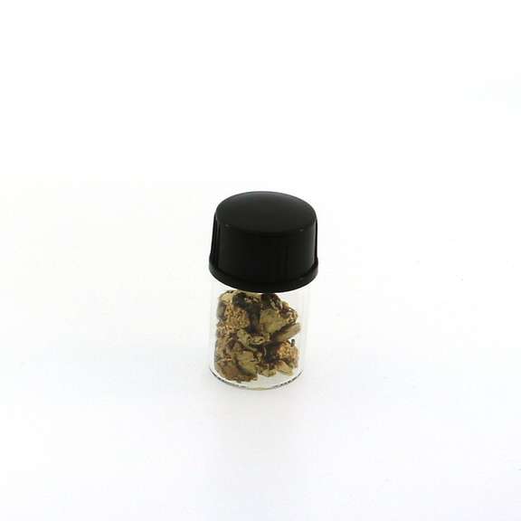 Minature Vial Filled with Pure Gold