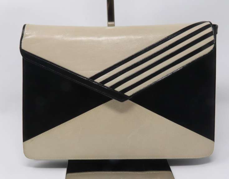 Bally Asymmetrical Envelope Two way Leather Crossbody