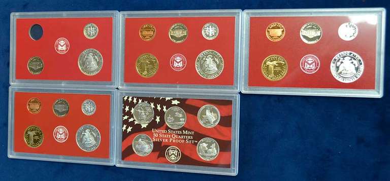 Lot Of Silver Proof Set Orphans