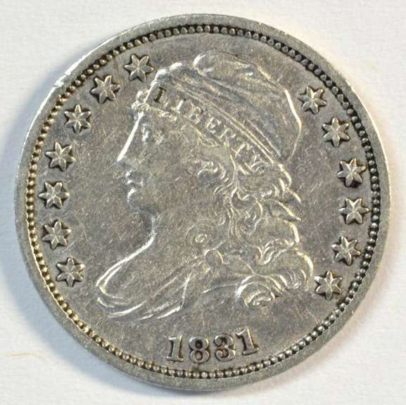 Upper end 1831 Capped Bust Dime. XF Details