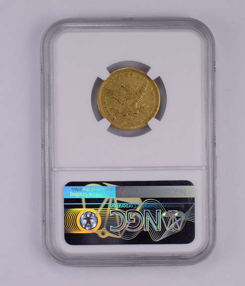 AU50 1840-D $5 Liberty Head Gold Half Eagle - Graded by NGC