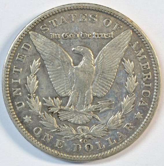 Scarce 1883-CC Morgan Silver Dollar. Sharp