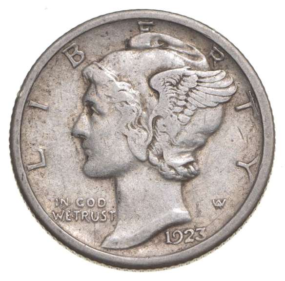 1923-S Mercury Silver Dime