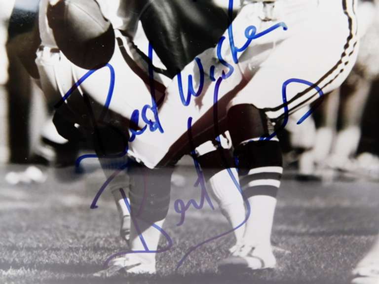 Bert Jones Autographed Framed Photo