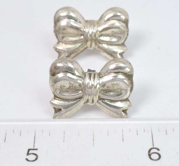 Sterling Silver Bow Earrings