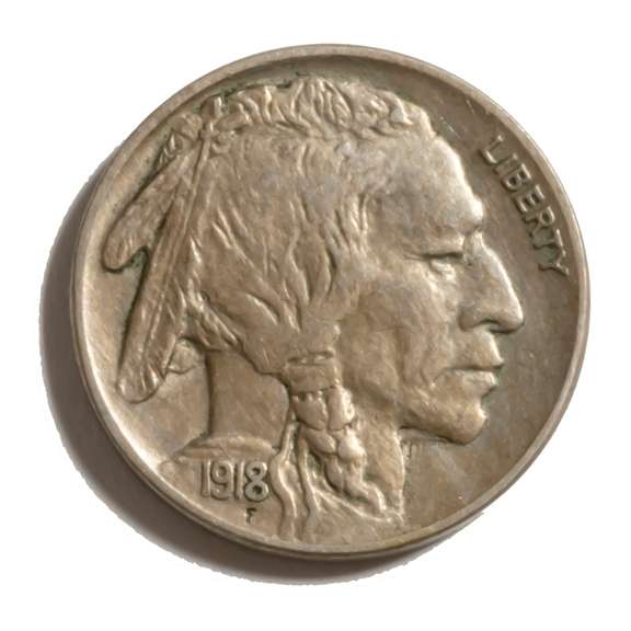 Gem BU 1918 Buffalo Nickel