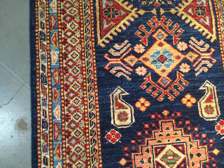 Exquisite Fine Super Kazak Runner 2.1x13.5
