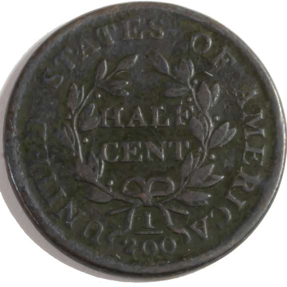 1804  Cross 4 With Stars Half Cent