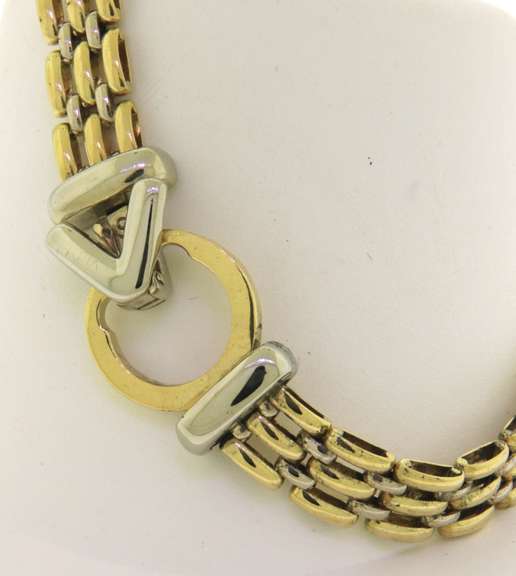 Outstanding 18kt Panther Link Bracelet with Fancy Clasp