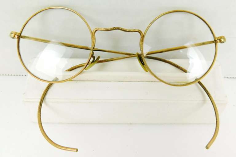 Antique Gold-Filled Round Eyeglasses