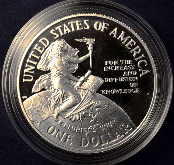 1996 Smithsonian Institution 150th Anniversary Commemorative Coin. Proof Dollar.