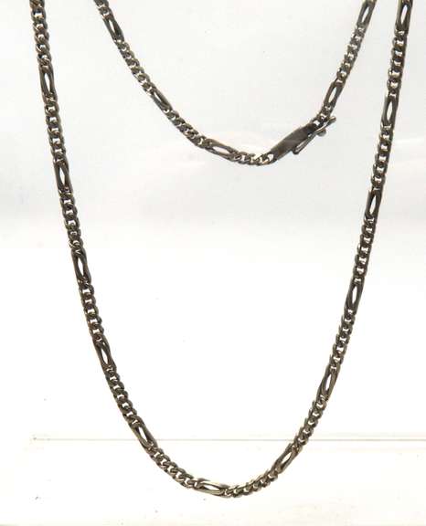 Sterling Silver Figaro Chain Necklace