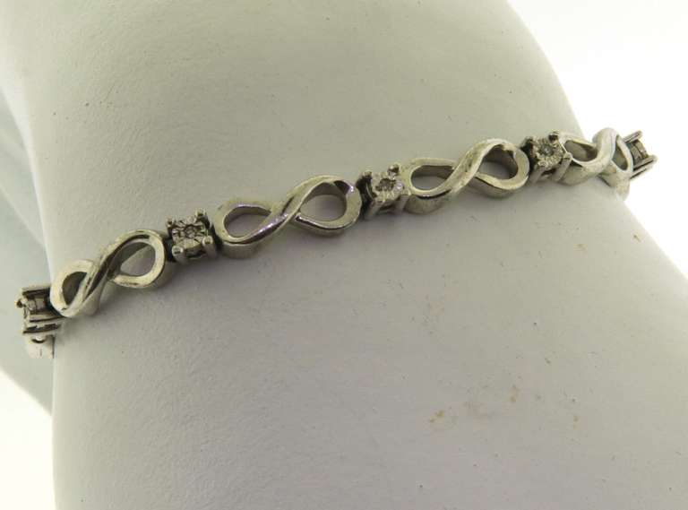 925 Sterling Silver Cubic Zirconia Bracelet