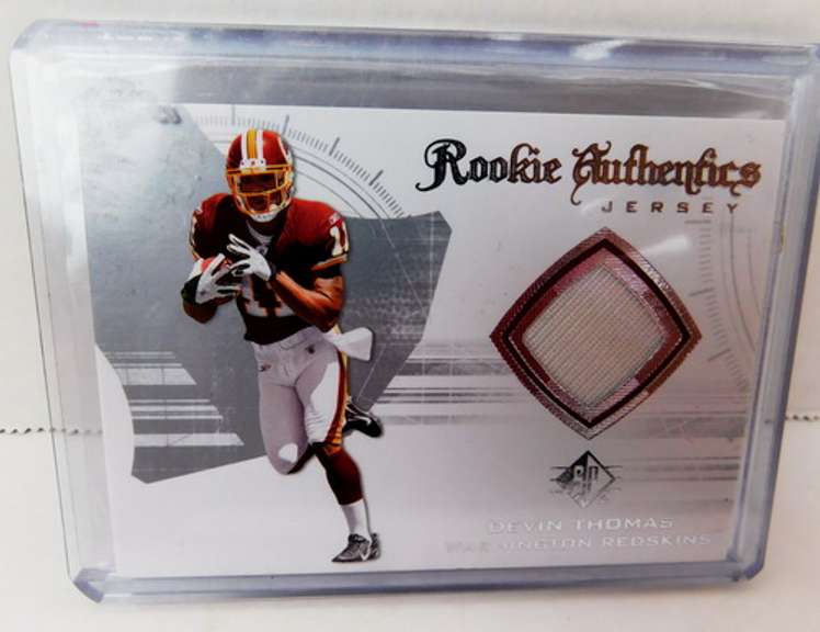 Devin Thomas Upper Deck Rookie Jersey Football Card