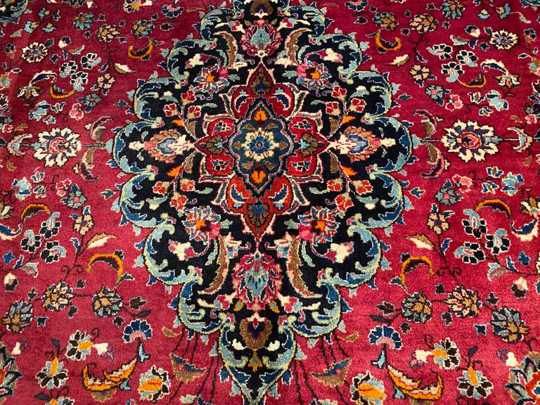 MAGNIFICENT PERSIAN MASHAD RUG 8x11