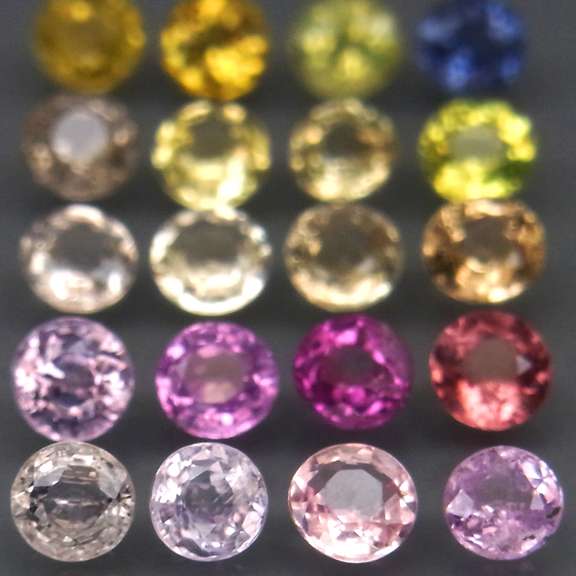 Fancy color 5.88ct UNHEATED VS Sapphire set