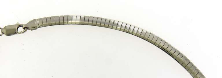 Italian Sterling Silver Omega Necklace