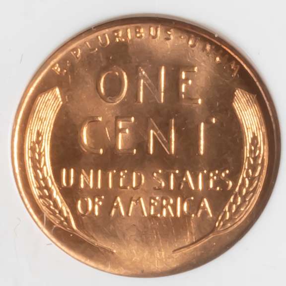 1958 D MS 66 RED Lincoln Head Cent