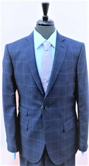Stylish Plait Italian Made Slim Fit Suit