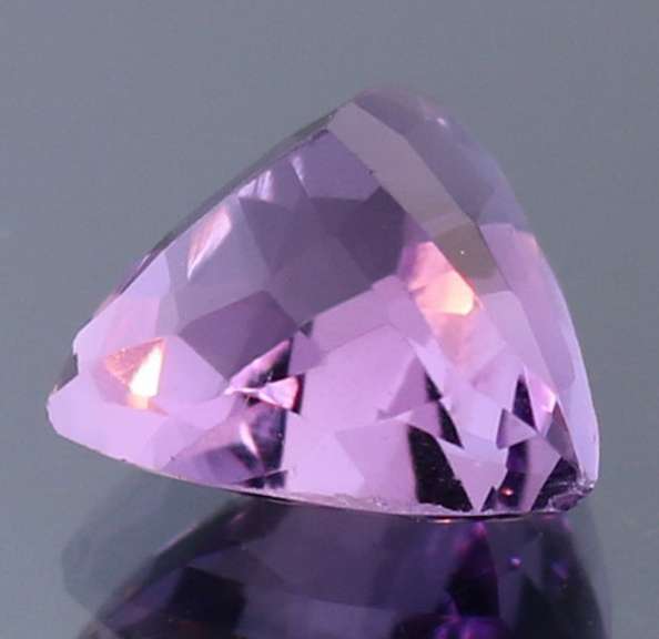Glittering 6.07ct trillion cut Brazilian Amethyst