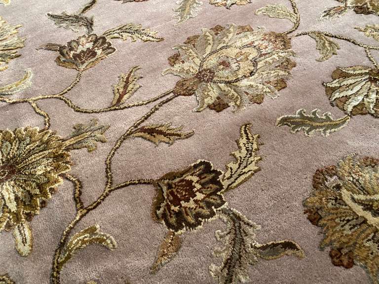 STUNNING SILK &WOOL PERSIAN KASHAN RUG 9x12