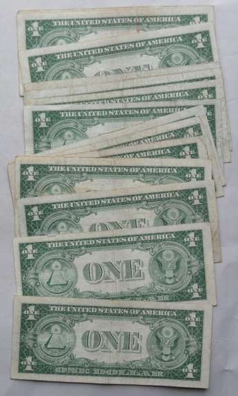 15 1935 E F G Star $1 Silver Certificates
