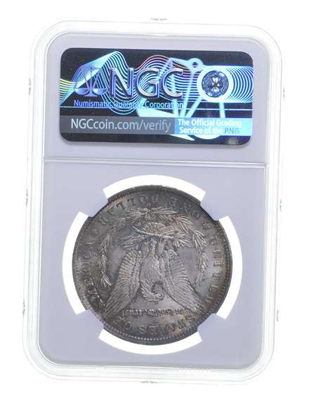 MS63* 1885-O Morgan Silver Dollar - CAC - Graded NGC - Rainbow