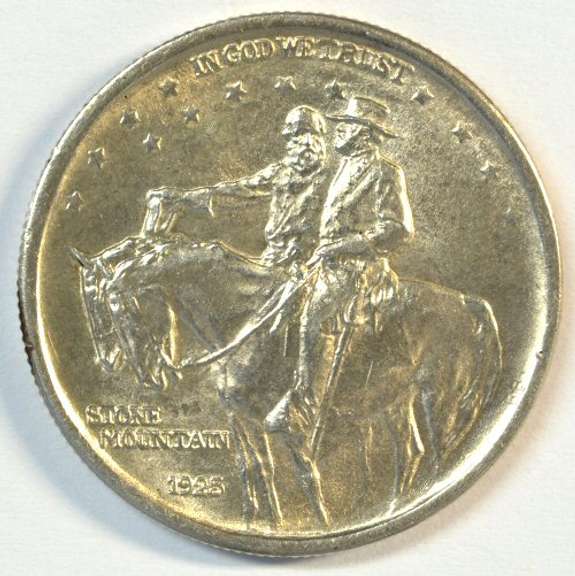 Blazing Gem BU 1925 Stone Mountain Commemorative Half