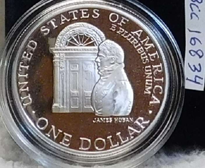 1992 White House PRF Silver Dol commem
