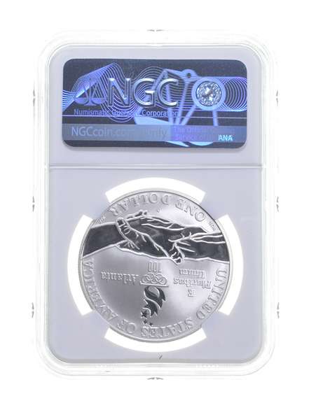 PF70UCAM 1995-P Paralympics Track & Field Commem. Silver Dollar - NGC