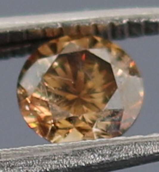Glittering .21ct untreated rich chocolate Diamond