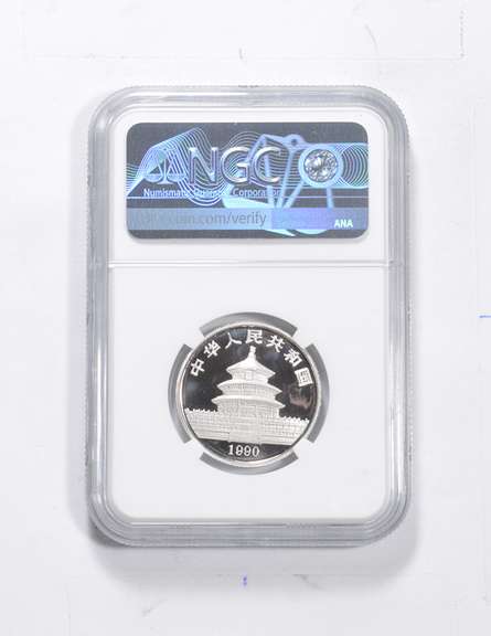 PF69 UCAM 1990 China Panda 50 Yuan 1/2 Oz Platinum Coin - Graded NGC