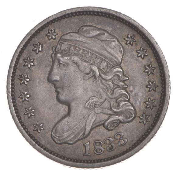 1833 Capped Bust Half Dime - LM-7