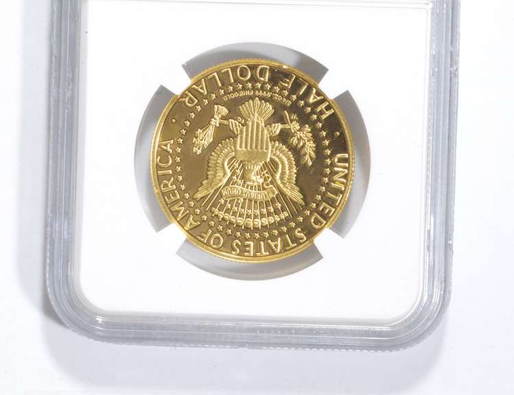 PF69UCAM 2014-W Kennedy Half Dollar 3/4 Oz .999 Gold 1st Releases NGC