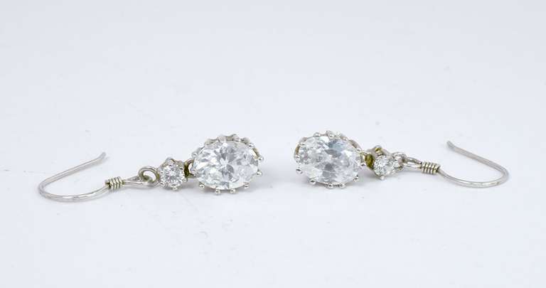 Playful CZ Dangle Earrings in Sterling Silver