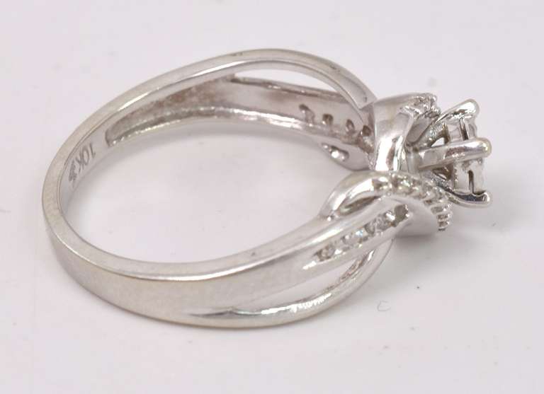 Fancy Diamond Engagement Ring in Gold