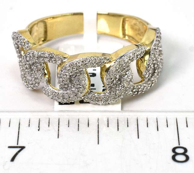 Brand New: Diamond Loop Band Ring in Gold